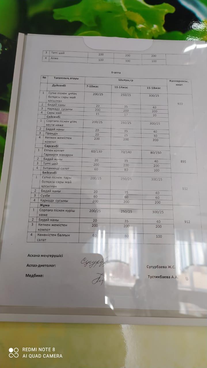 оқушыларды ыстық тамақпен қамту кезі