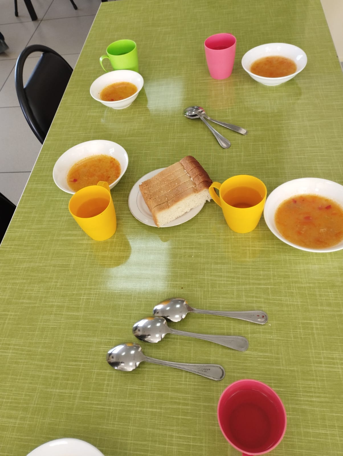 ЖБББҚ есебінен тегін ыстық тамақ ішетін оқушылардың тамақтану барысында