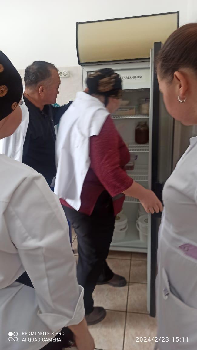 Комисссия құрамы асхананың ішкі жағдайын тексеру нәтижесінде