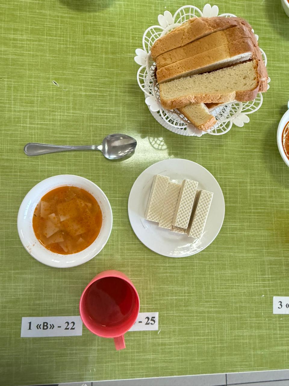 ЖБББҚ есебінен мектеп  асханасында  оқушылардың тамақтану кезі